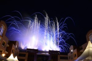 Bild Feuerwerk auf dem Rathaus